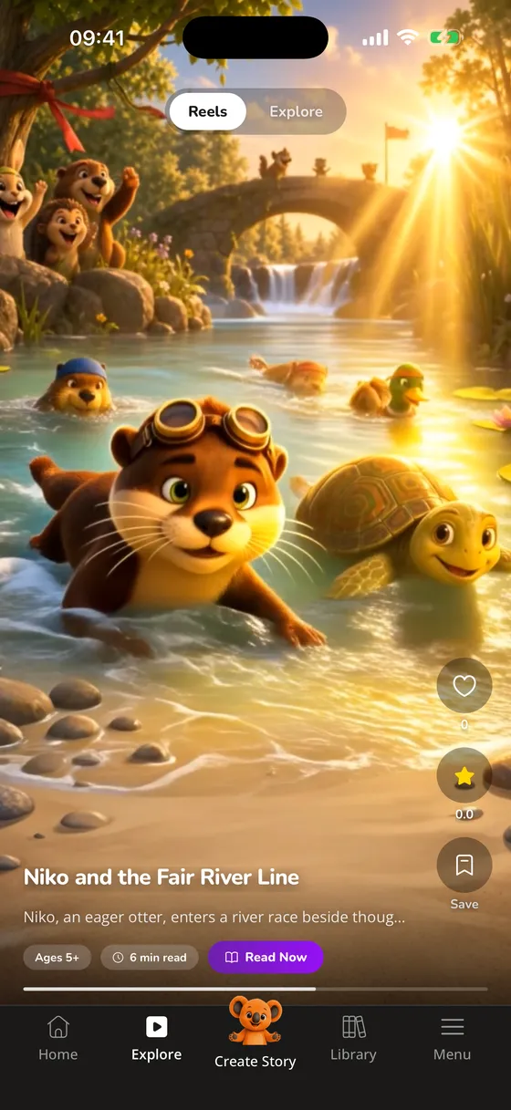 Explore — animated openings to swipe