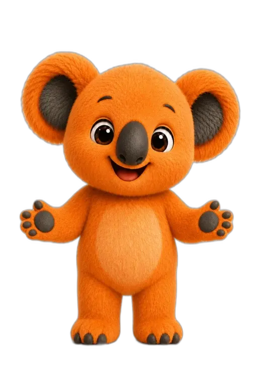 Koda, the Kiddo koala, with arms open