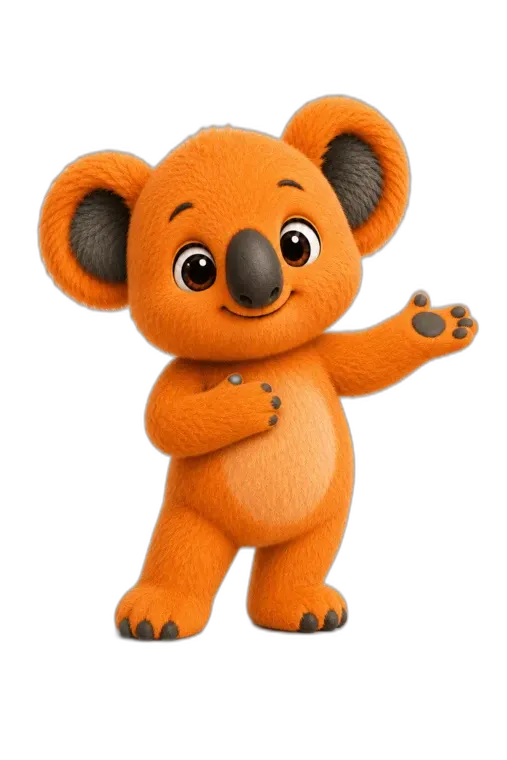 Koda, the Kiddo koala, with arms open